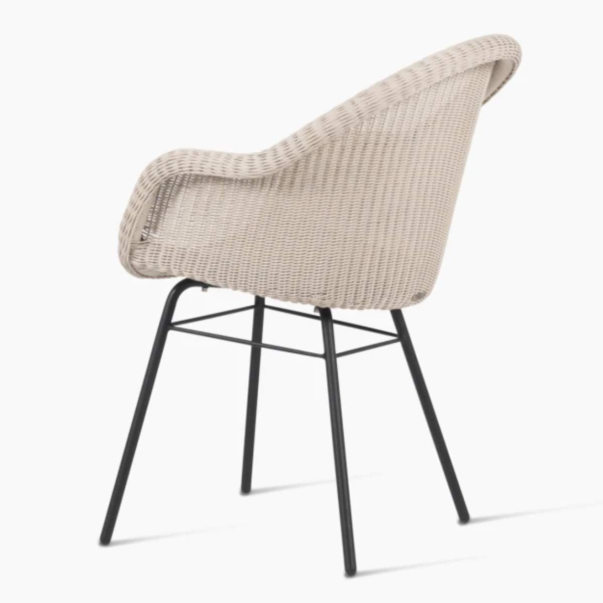 Vincent Shepherd Edgard Outdoor Dining Chair Steel A Base