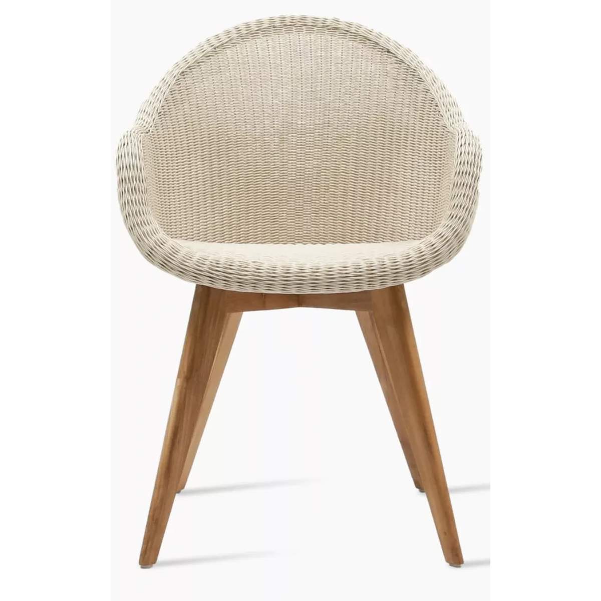 Vincent Shepherd Edgard Outdoor Dining Chair Teak Base