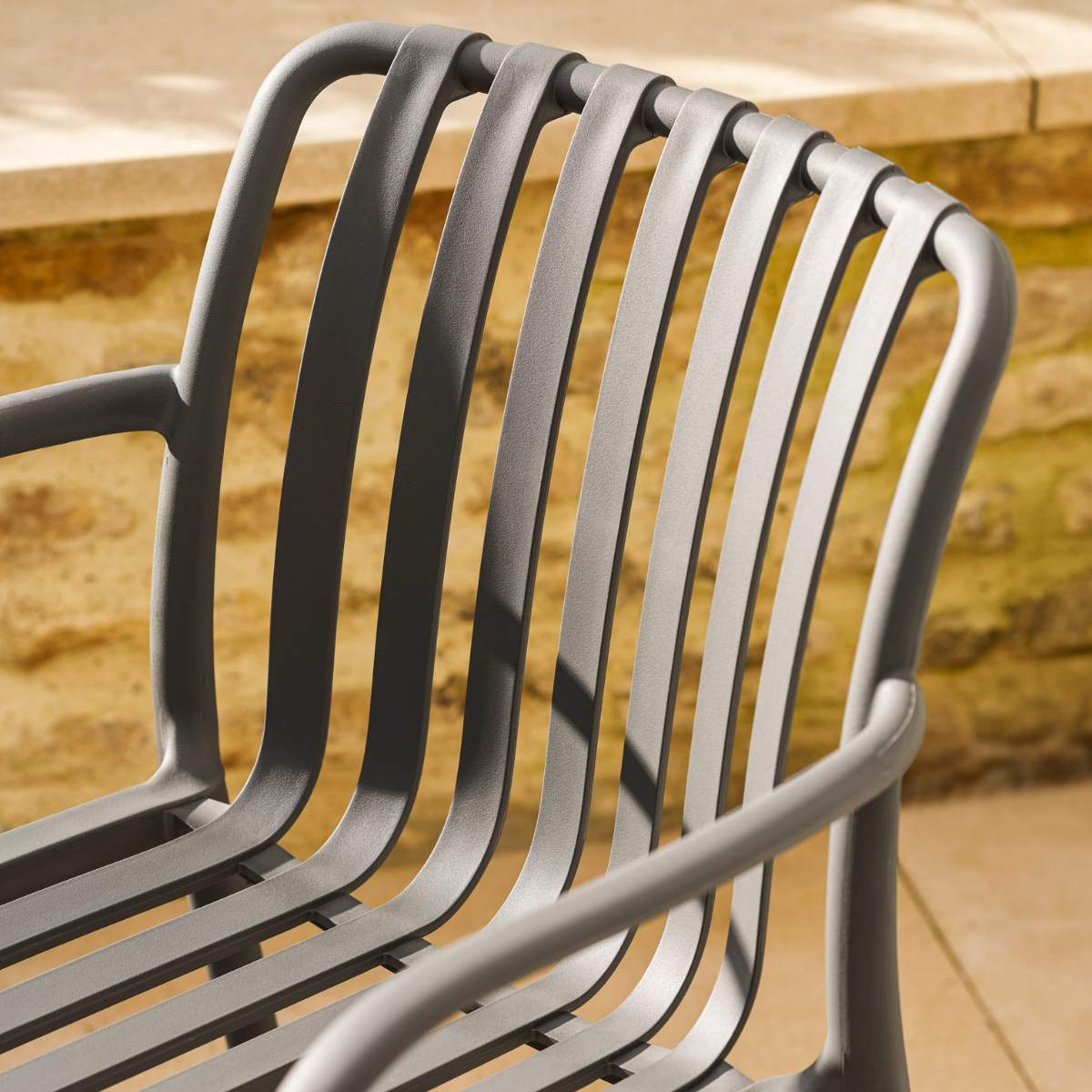 Garden Trading Edgeworth Armchair & Side Table Set Carbon