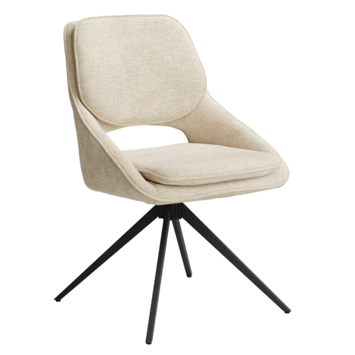 HO+ME Edisto Off-White Dining Chair
