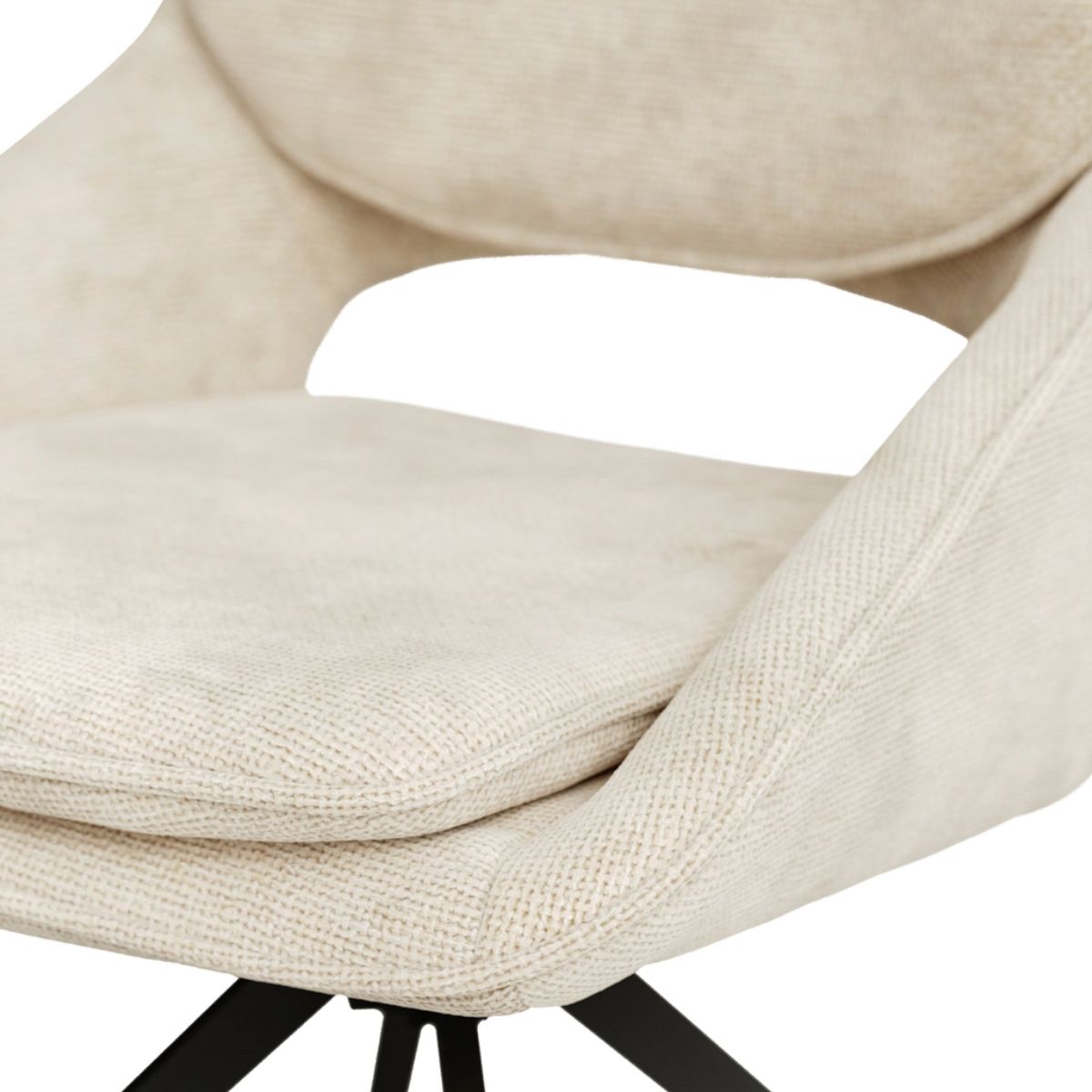 HO+ME Edisto Off-White Dining Chair
