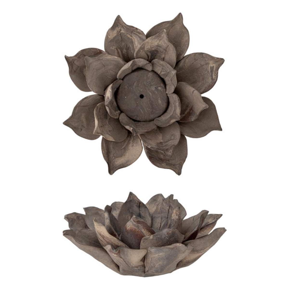Bloomingville Eira Votive, Brown, Stoneware