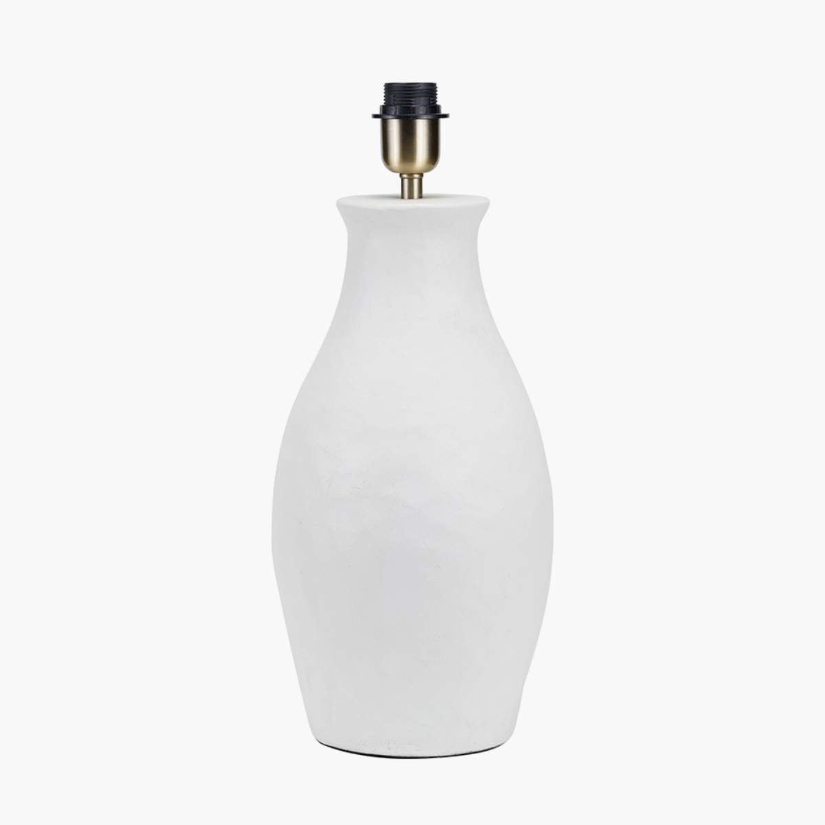 Pacific Lifestyle Eirene White Textured Stoneware Table Lamp Base