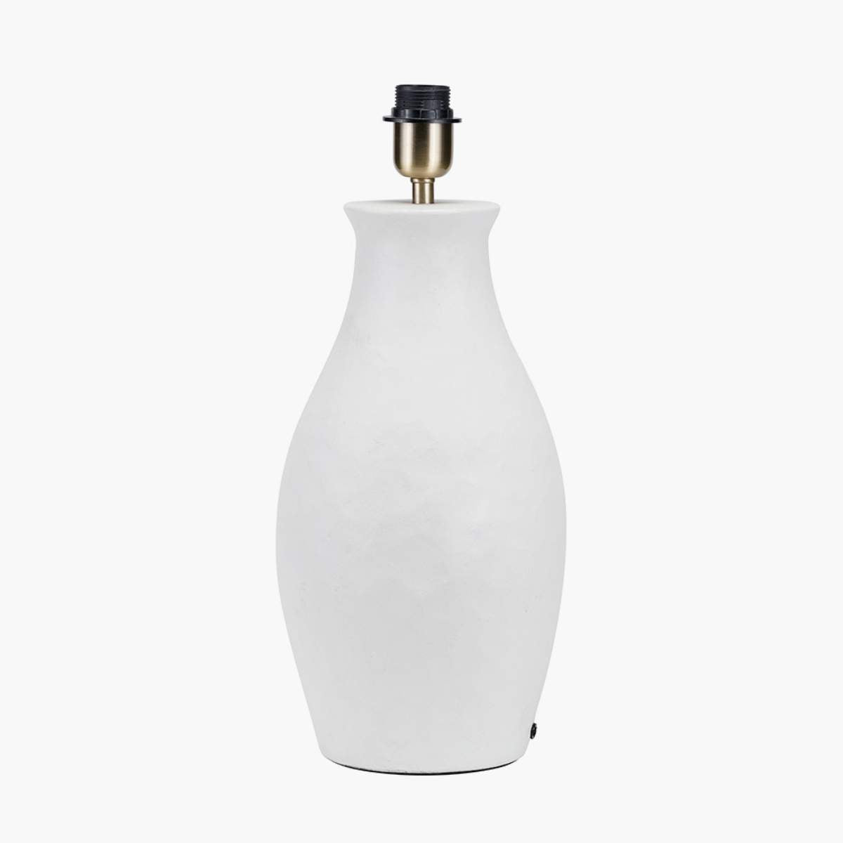 Pacific Lifestyle Eirene White Textured Stoneware Table Lamp Base