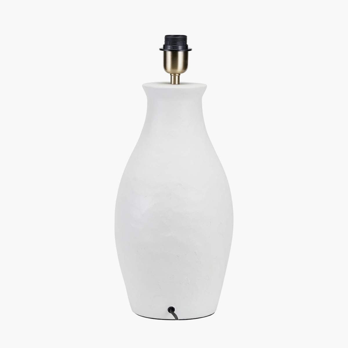 Pacific Lifestyle Eirene White Textured Stoneware Table Lamp Base