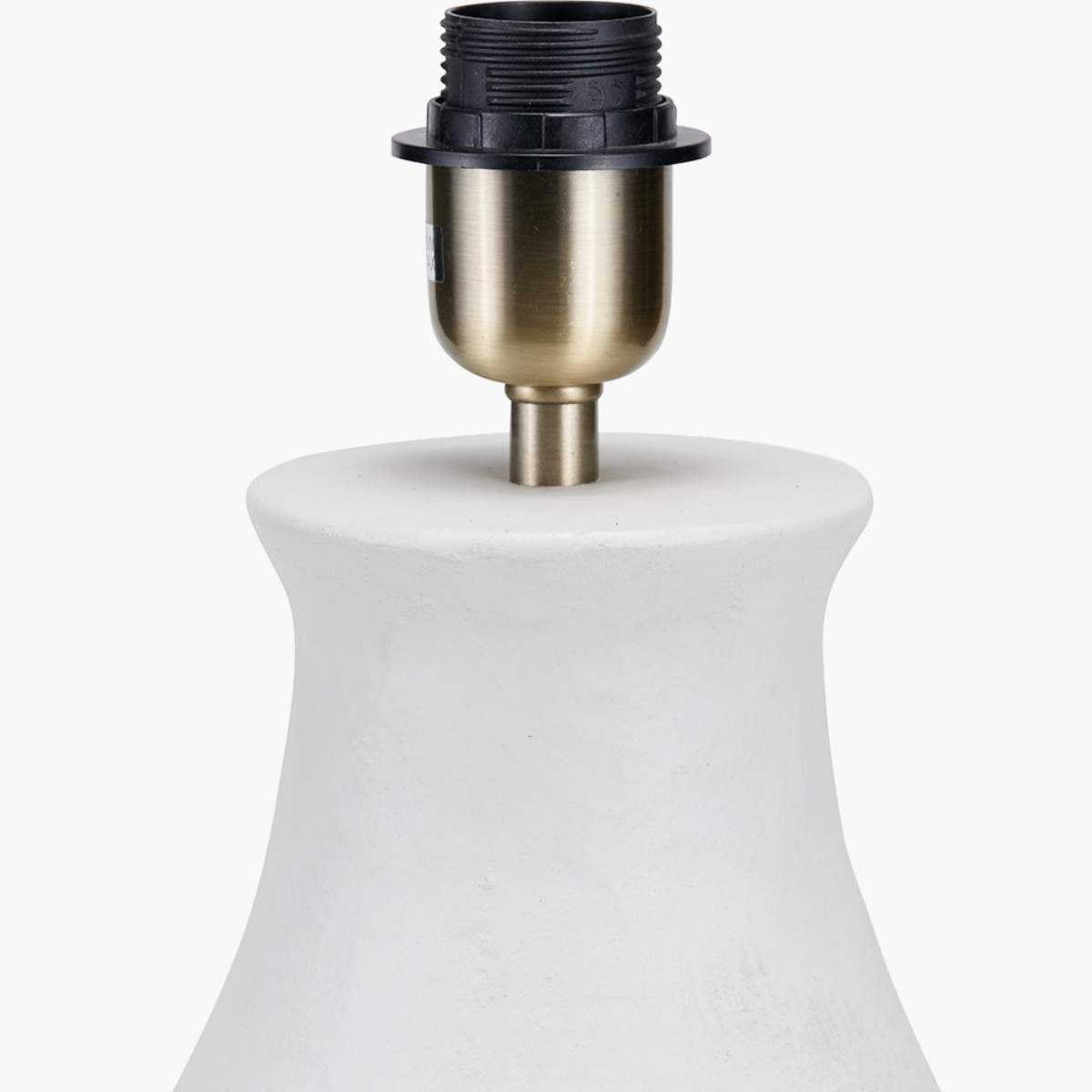 Pacific Lifestyle Eirene White Textured Stoneware Table Lamp Base