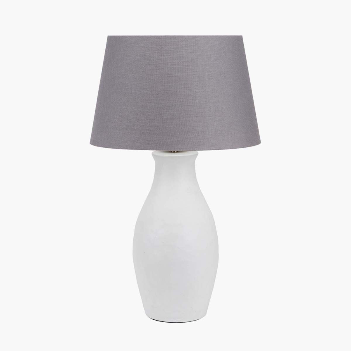 Pacific Lifestyle Eirene White Textured Stoneware Table Lamp Base