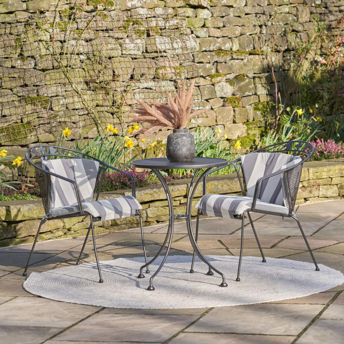 Pacific Lifestyle Elegance Bistro Set with Cushions