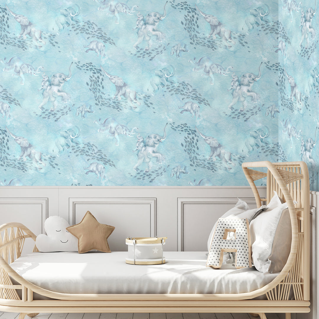 Paper Paradise Collection Elephant Breaststroke-Beaumonde
