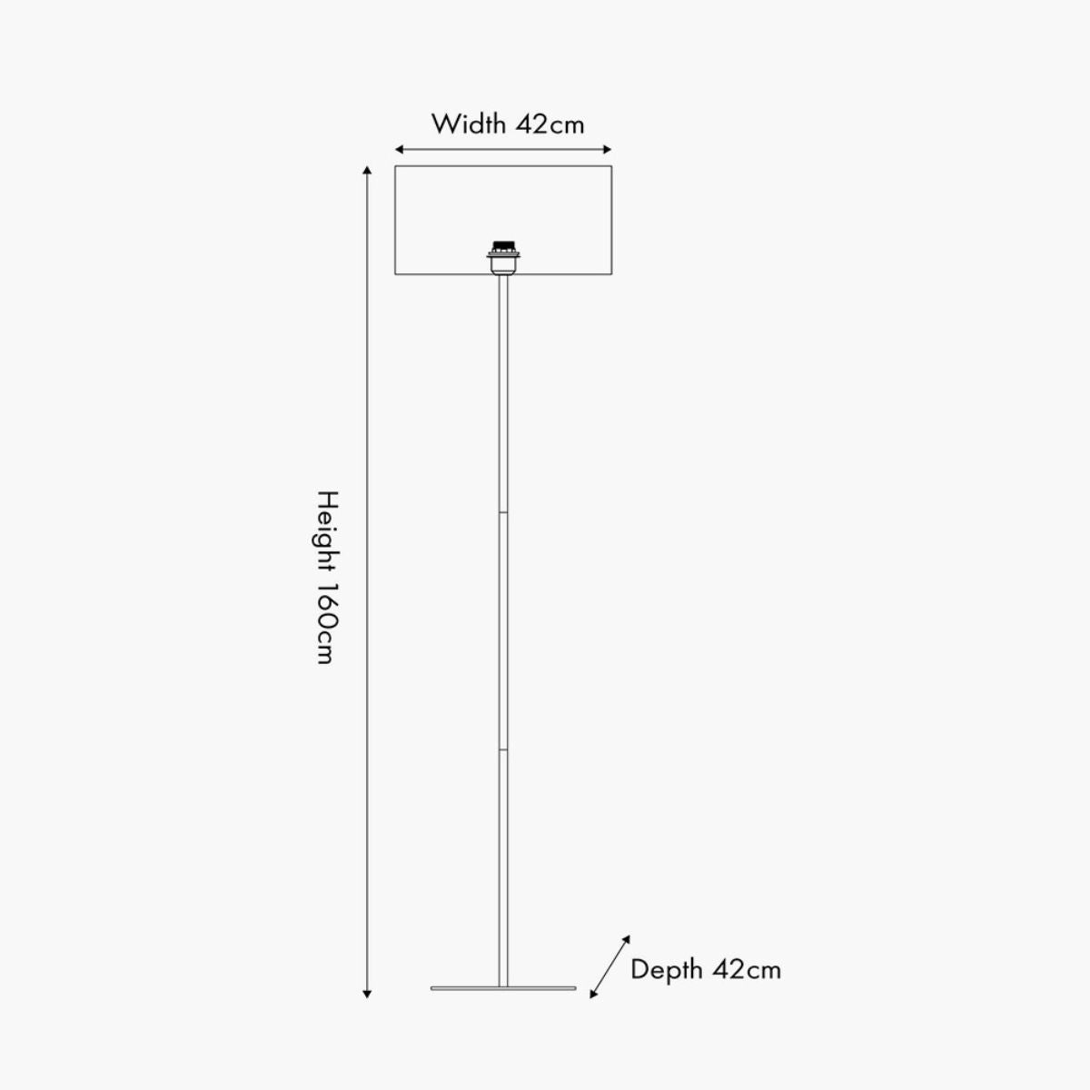 Pacific Lifestyle Elin Matt Black and Ivory Floor Lamp