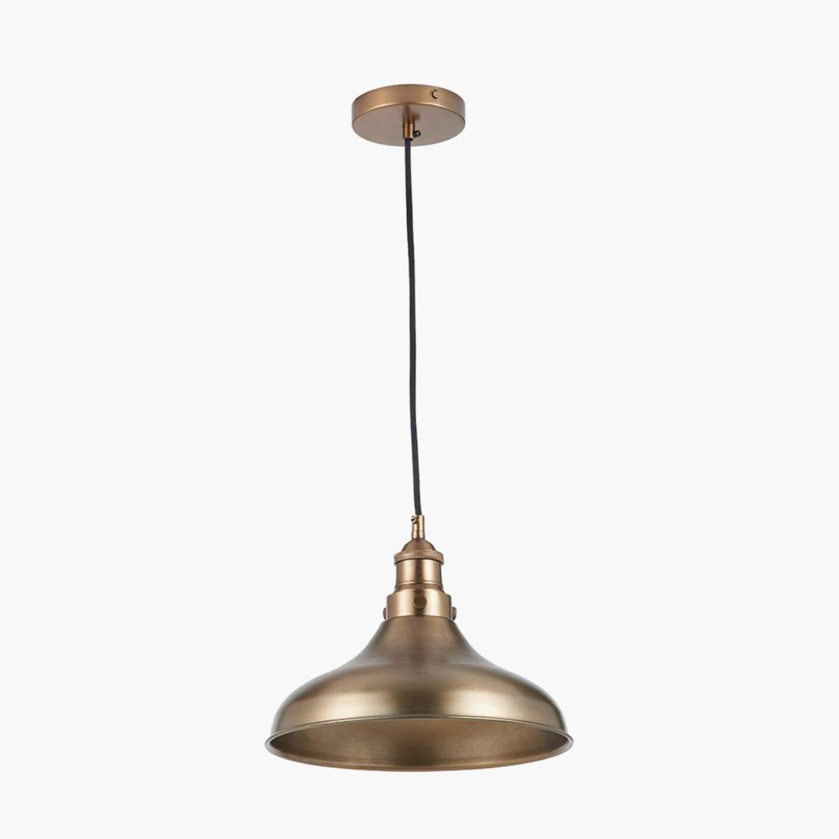 Pacific Lifestyle Ellis Antique Brass Café Metal Pendant