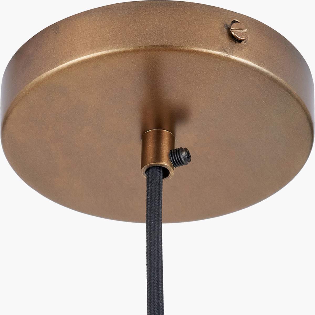 Pacific Lifestyle Ellis Antique Brass Café Metal Pendant