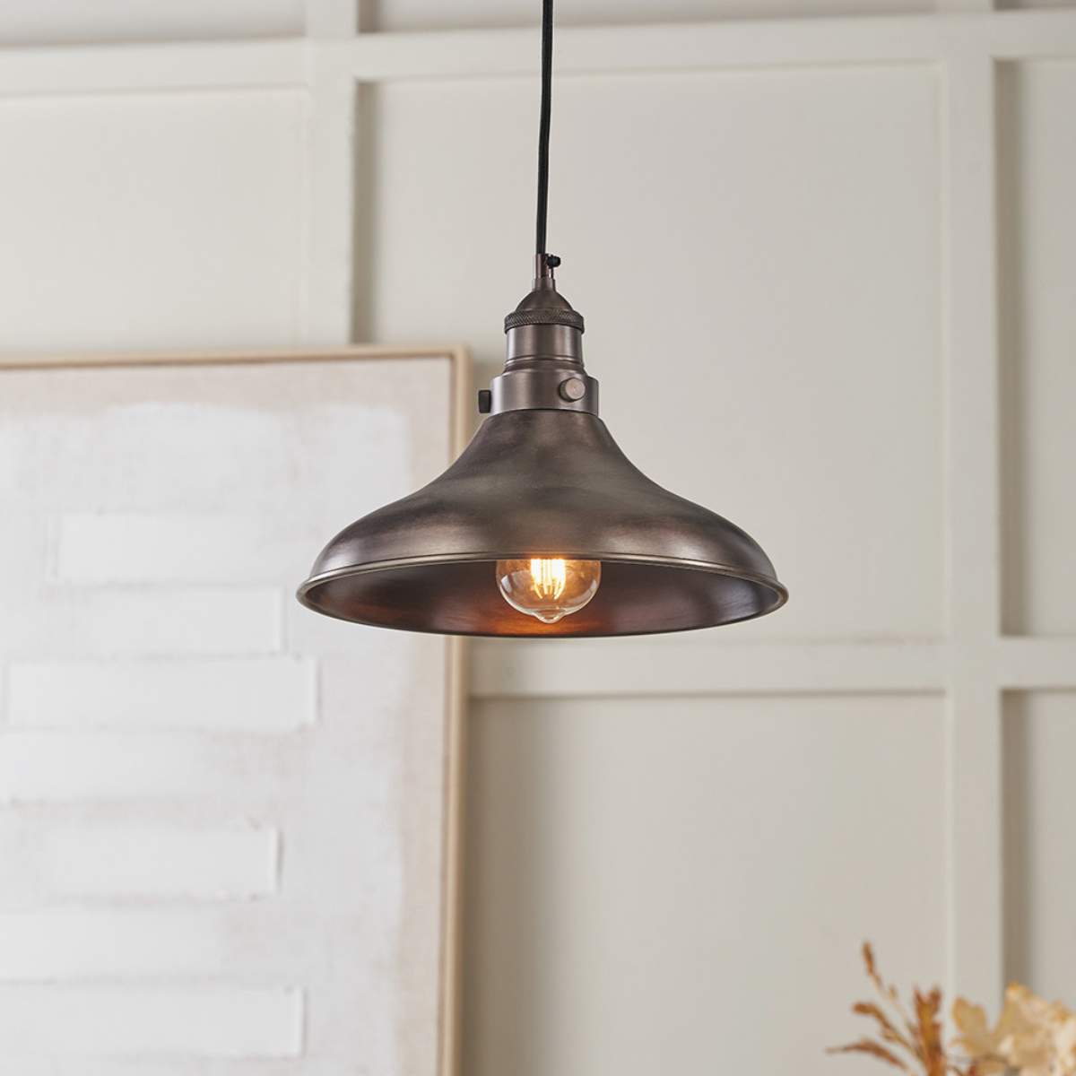 Pacific Lifestyle Ellis Antique Bronze Café Metal Pendant