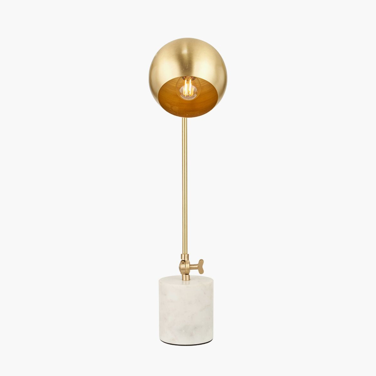 Pacific Lifestyle Eloise Gold Metal and Marble Table Lamp