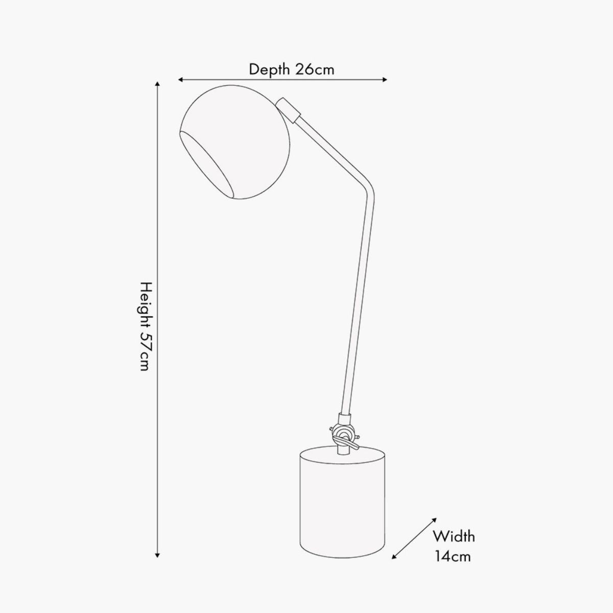 Pacific Lifestyle Eloise Gold Metal and Marble Table Lamp