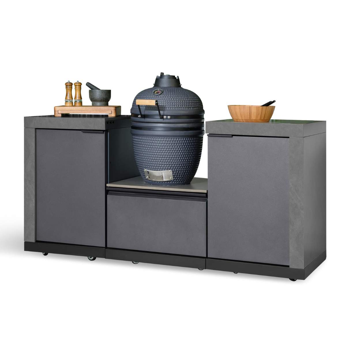 Maze - Ember Small Linear Outdoor Kitchen Kamado Set