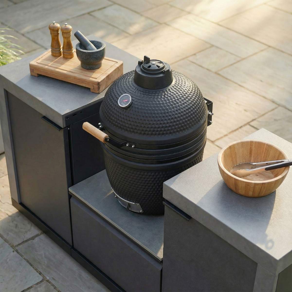 Maze - Ember Small Linear Outdoor Kitchen Kamado Set