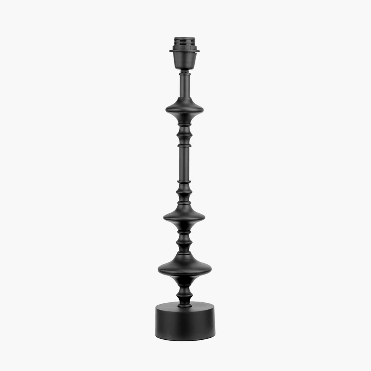 Pacific Lifestyle Emilio Matt Black Candlestick Table Lamp Base