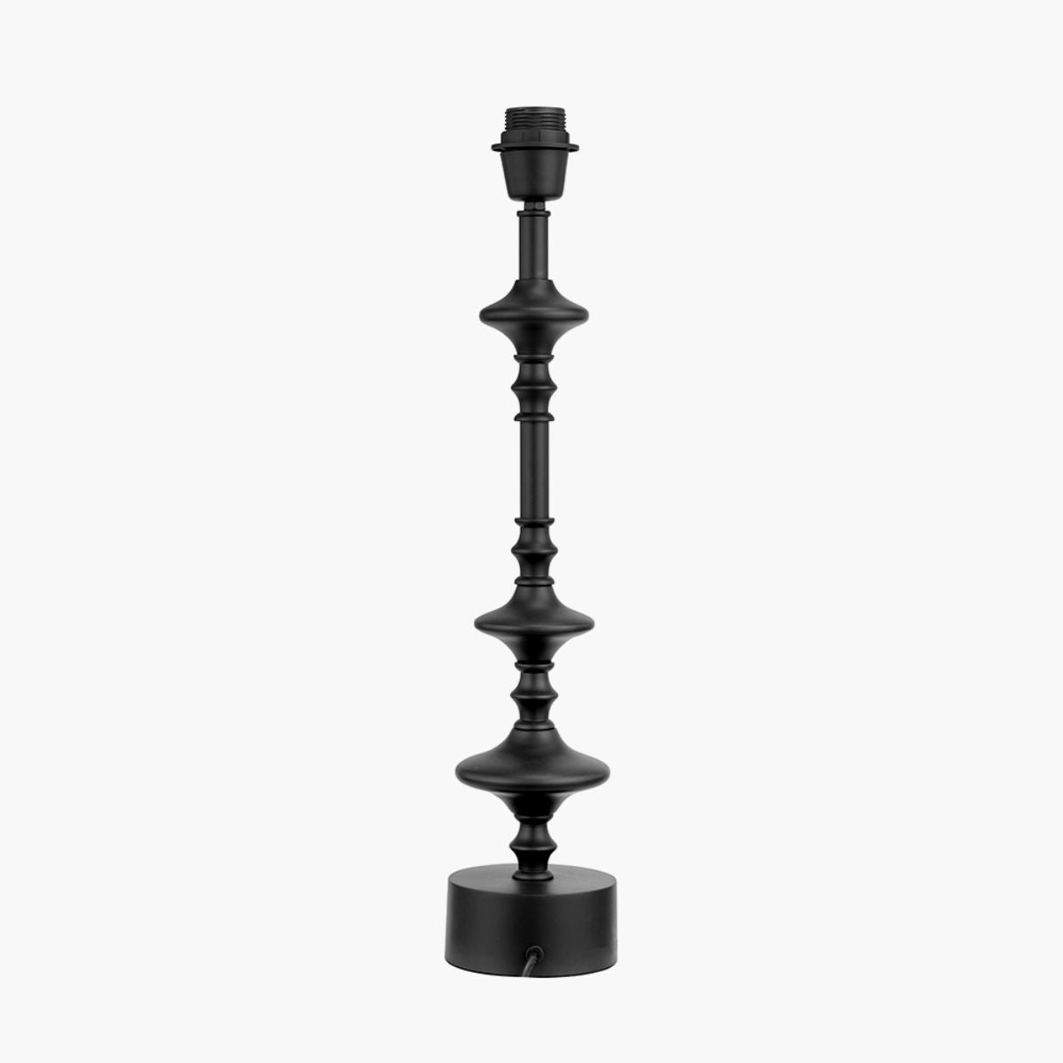 Pacific Lifestyle Emilio Matt Black Candlestick Table Lamp Base