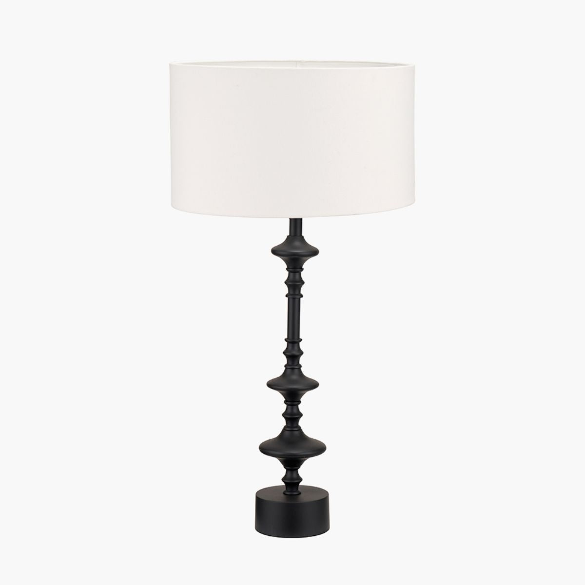 Pacific Lifestyle Emilio Matt Black Candlestick Table Lamp Base