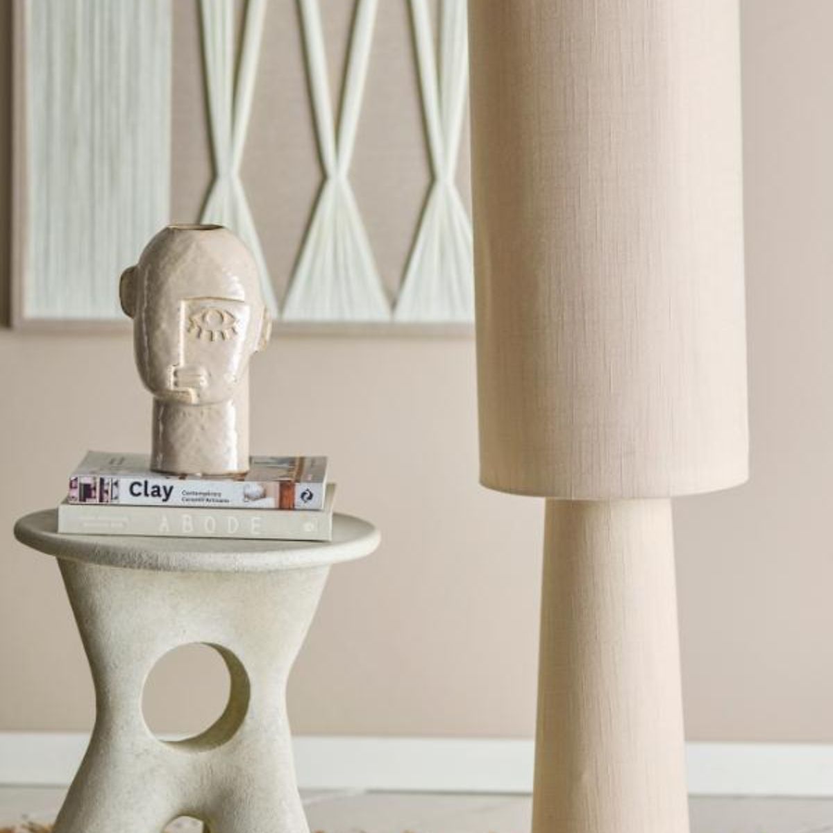 Bloomingville Emmie Floor Lamp - Linen