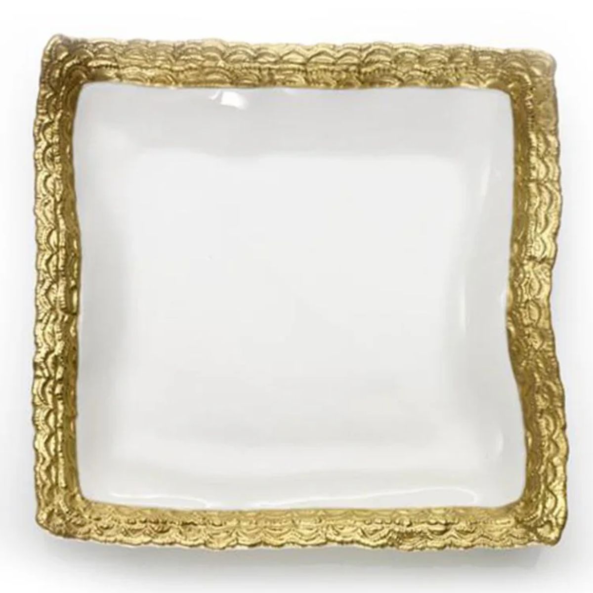 Villari Empire White & Gold Trinket Dish