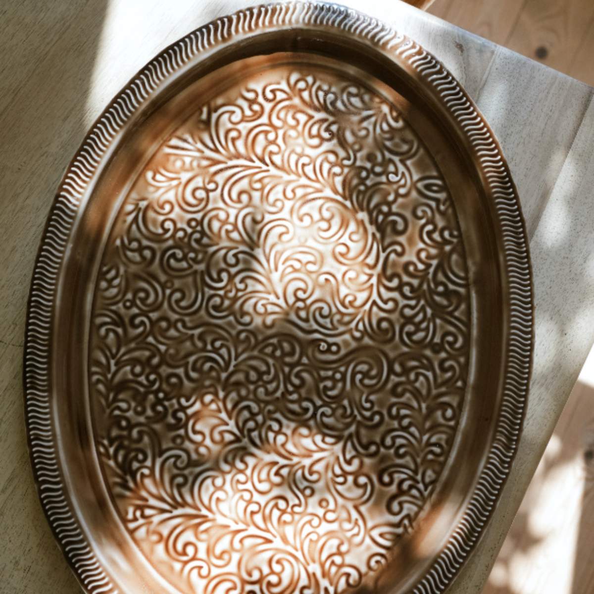 Morgan Wright Enamel Platter Oval