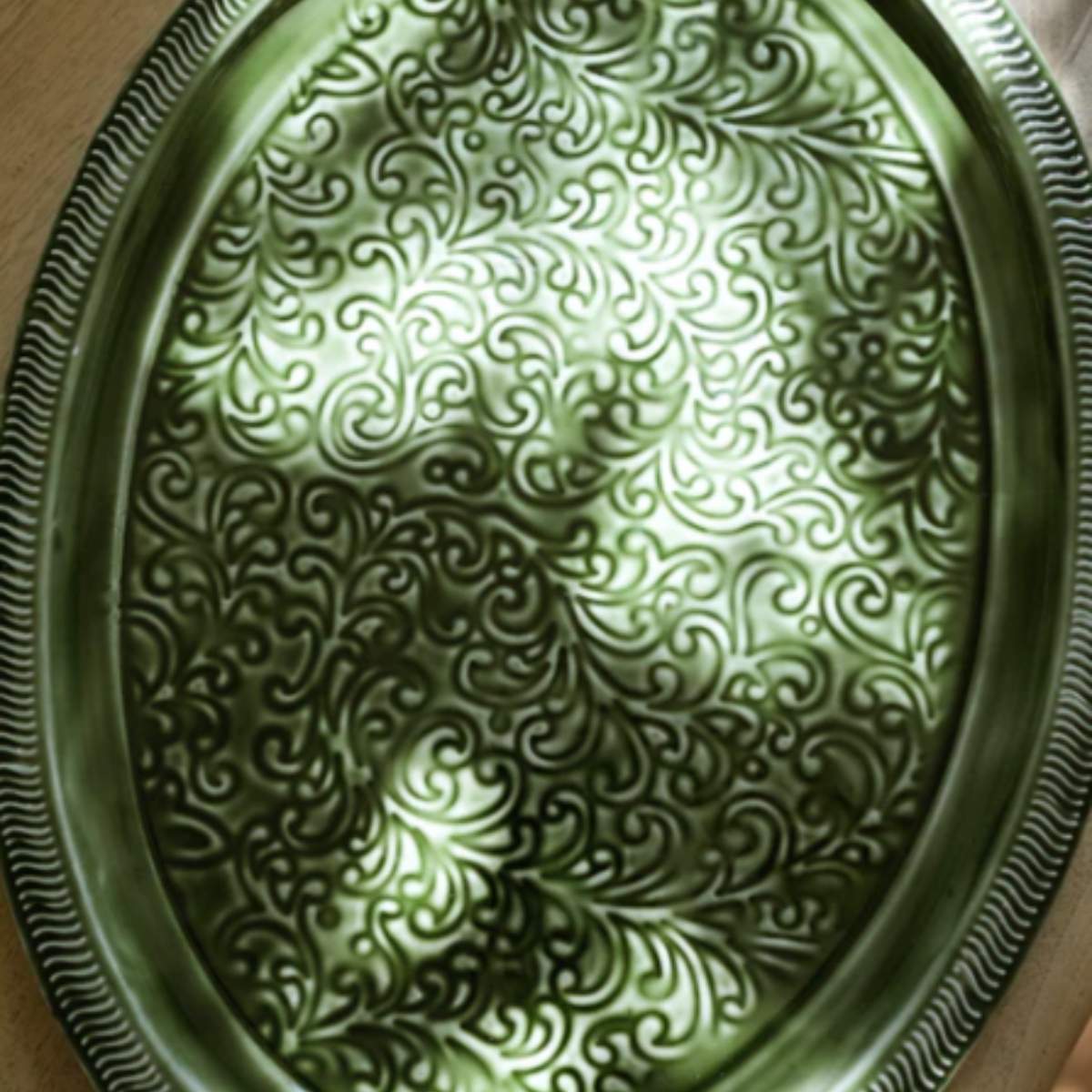 Morgan Wright Enamel Platter