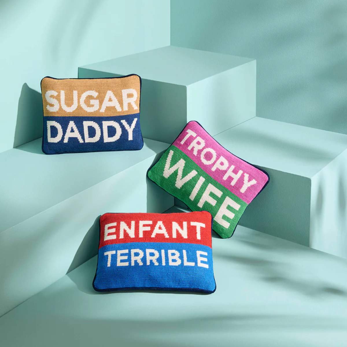 Jonathan Adler Enfant Terrible Needlepoint Cushion