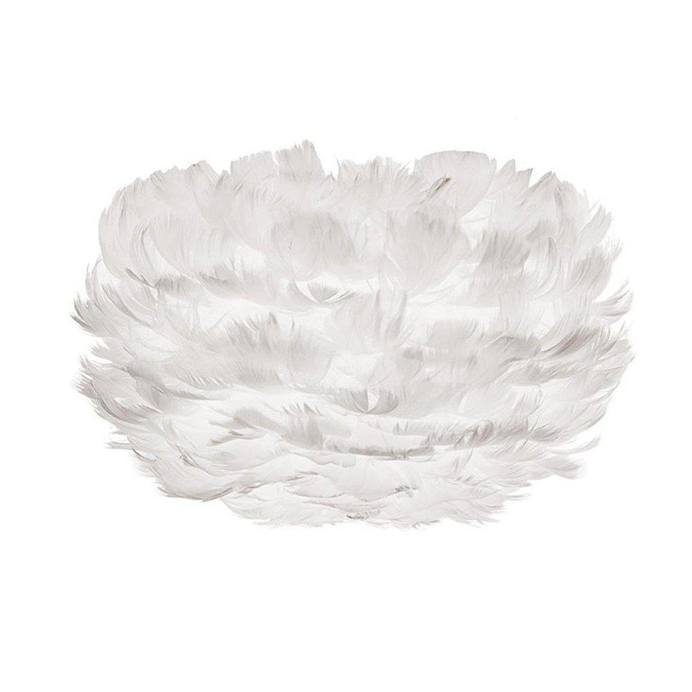 Eos Micro Feather Lamp Shade - White 20cm-Beaumonde