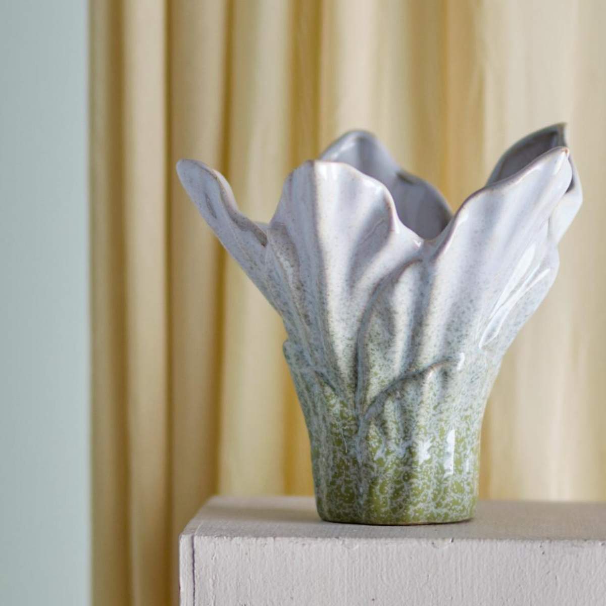Bloomingville Erato Vase, Green, Stoneware