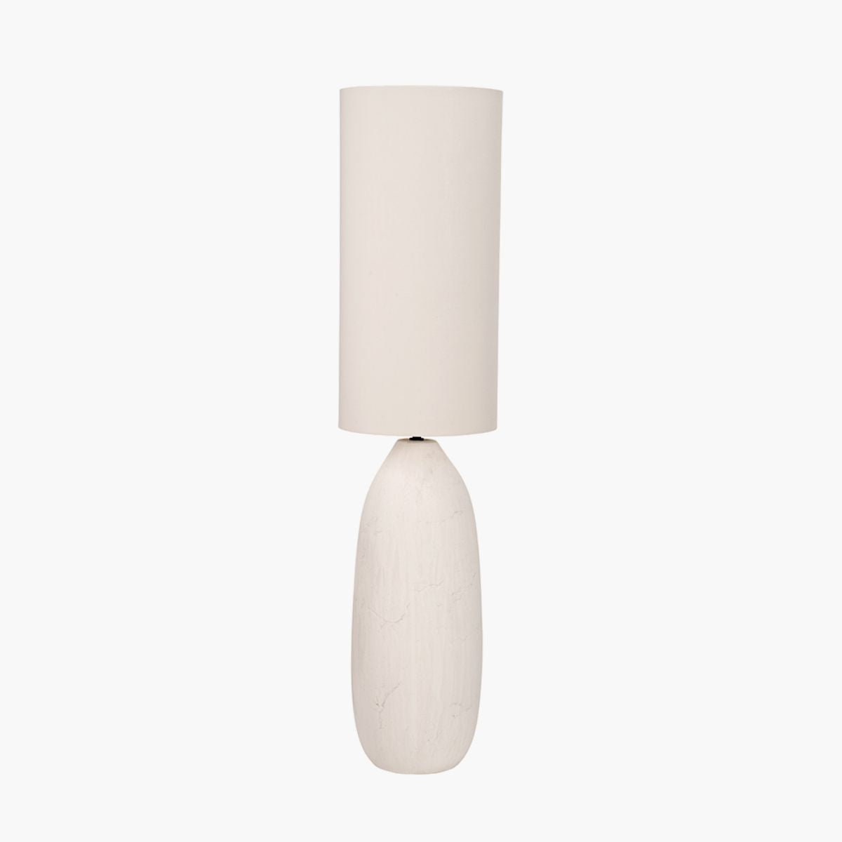 Pacific Lifestyle Erika White Vintage Textured Ceramic Floor Lamp