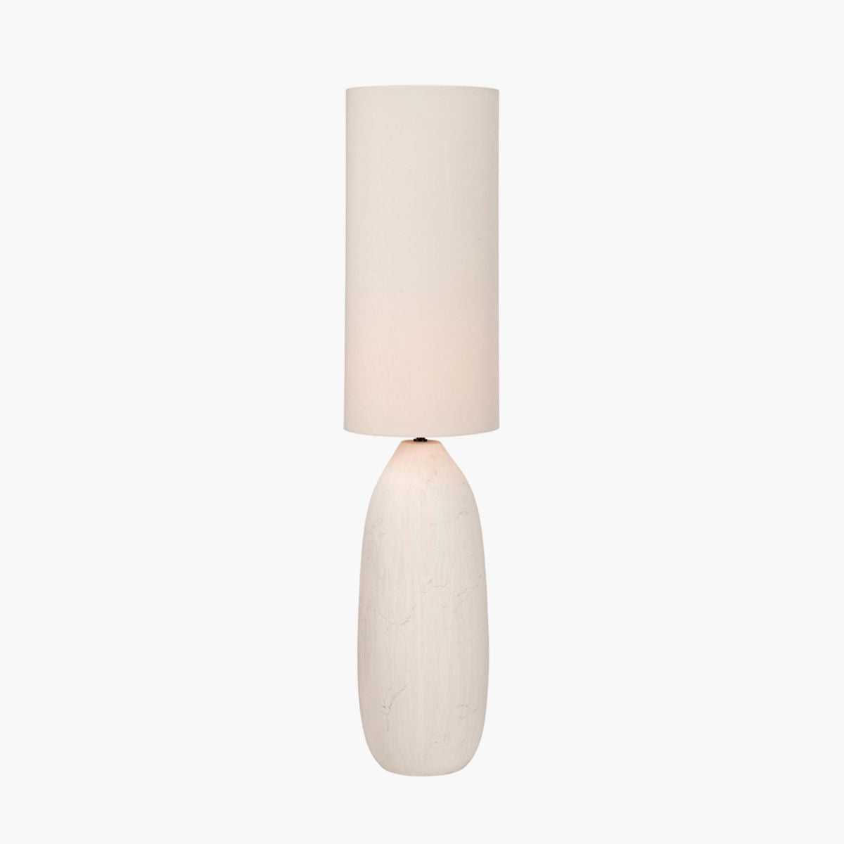 Pacific Lifestyle Erika White Vintage Textured Ceramic Floor Lamp