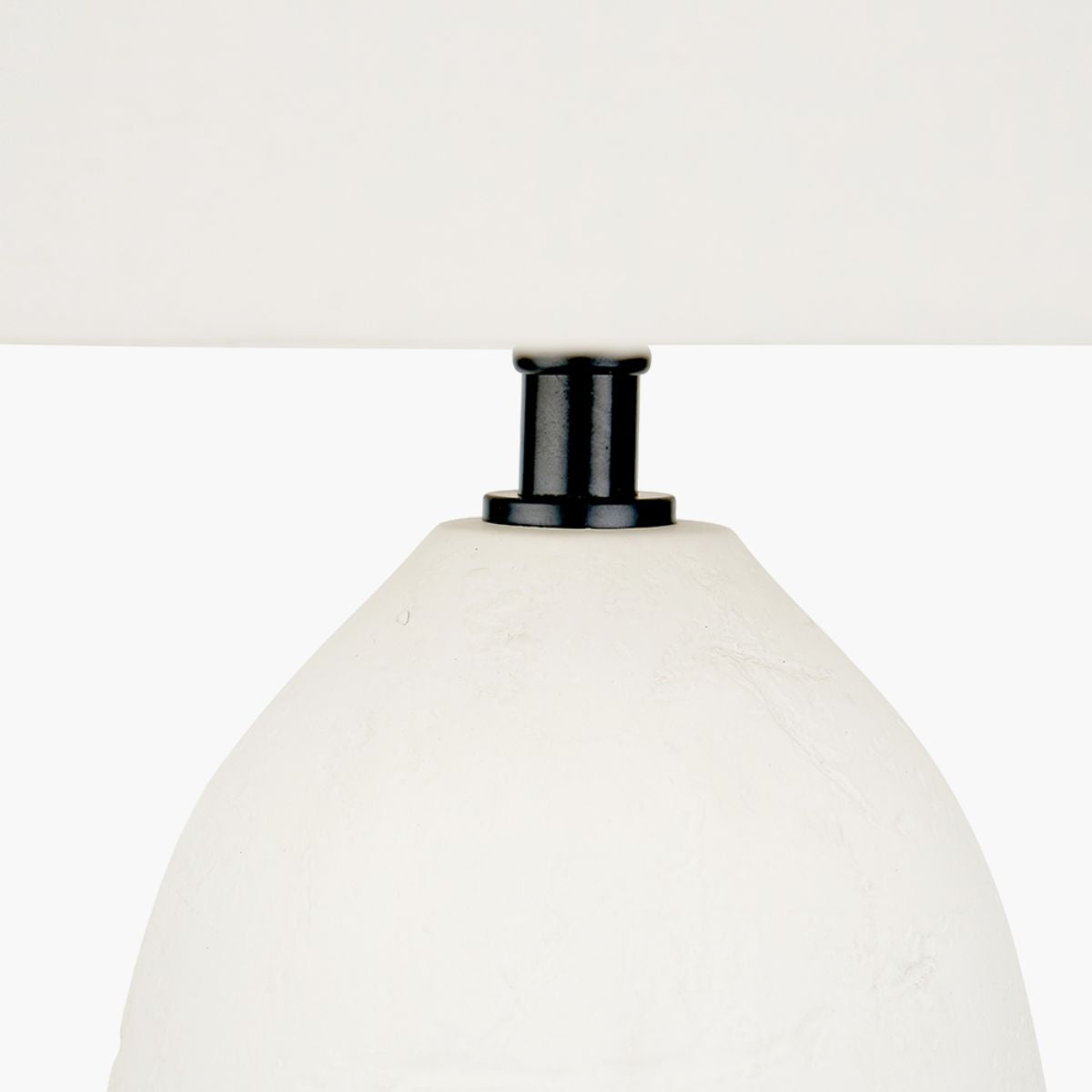 Pacific Lifestyle Erika White Vintage Textured Ceramic Table Lamp