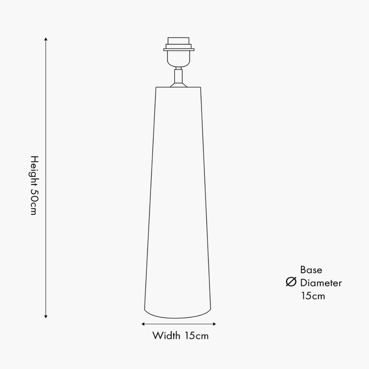 Pacific Lifestyle Esha Natural Conical Wood Table Lamp Base