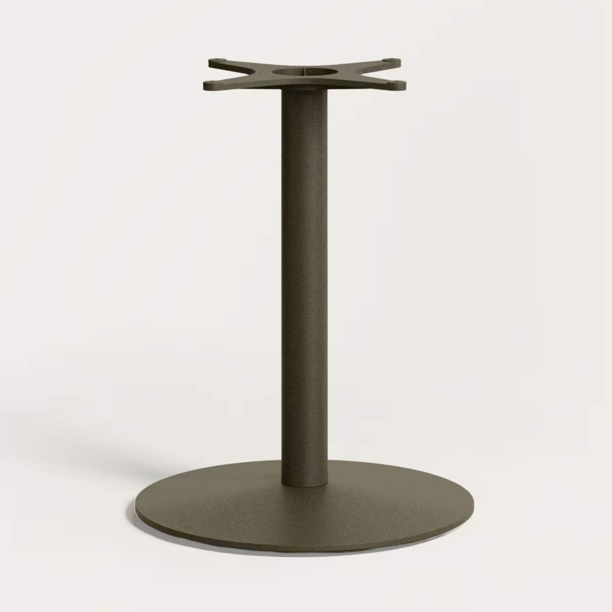 Kave Home Esilda outdoor table with FSC 100% acacia top 80x80cm and green steel base Ø55x72cm