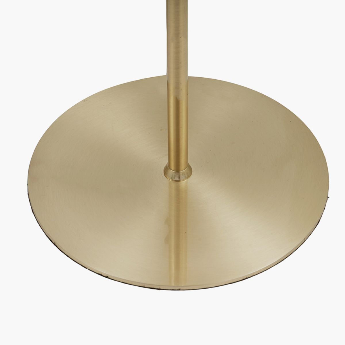 Pacific Lifestyle Estelle Brushed Brass Metal and White Orb Dome Floor Lamp