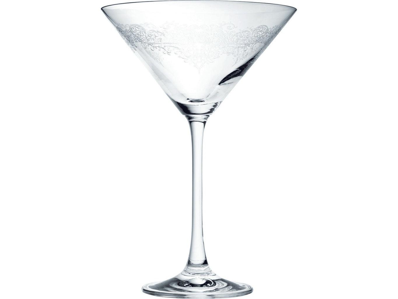 Etched Filigree Martini Glass 28cl-Beaumonde