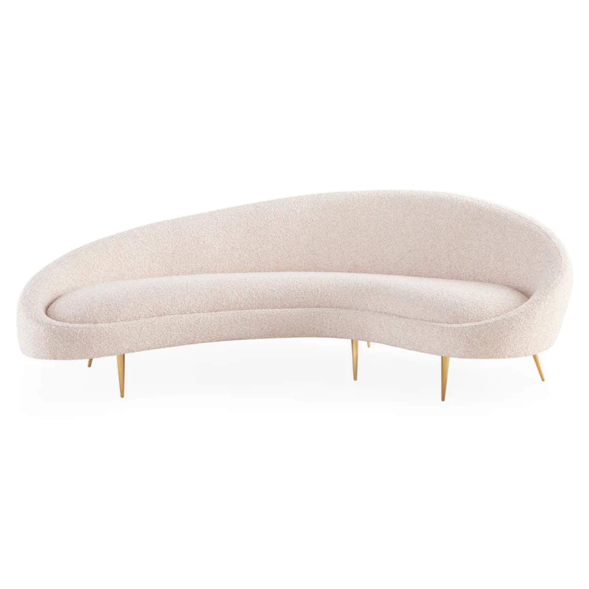 Jonathan Adler Ether 238.76cm Curved Sofa