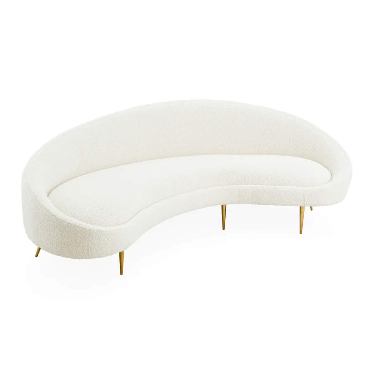 Jonathan Adler Ether 238.76cm Curved Sofa