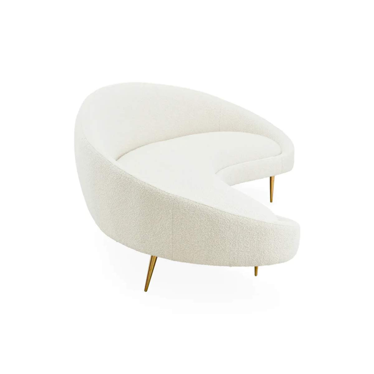 Jonathan Adler Ether 238.76cm Curved Sofa