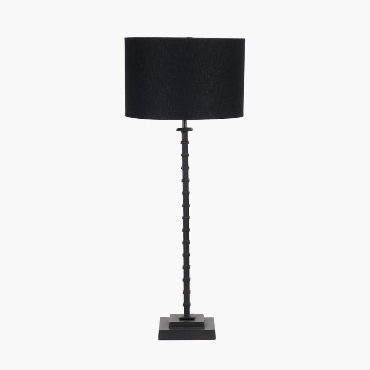 Pacific Lifestyle Everett Ribbed Metal Stick Table Lamp Base