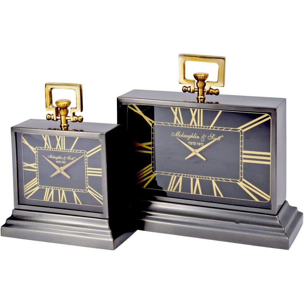 Extra Large Mantel Clock - Black-Beaumonde