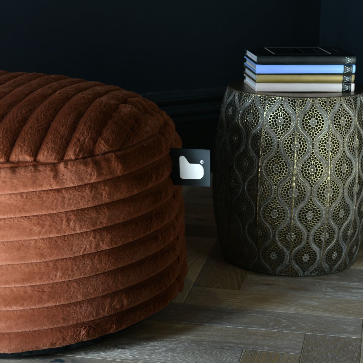 Extreme Lounging B-Poufe Cord Indoor Poufe Amber