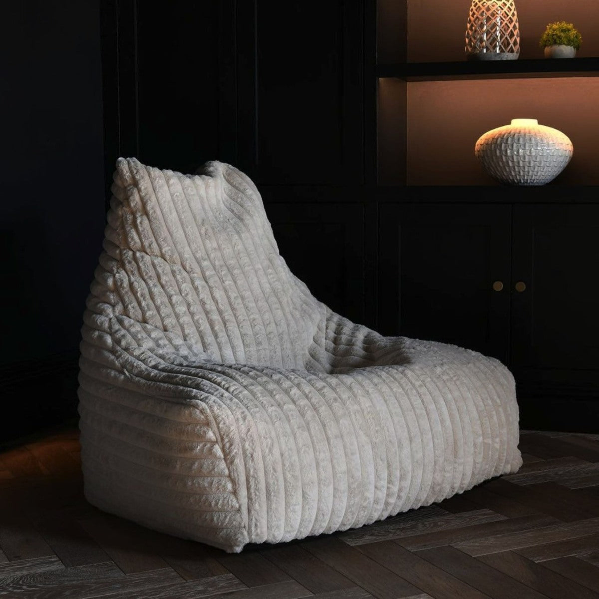 Extreme Lounging Mighty B-Cord Beanbag Chair Amber close