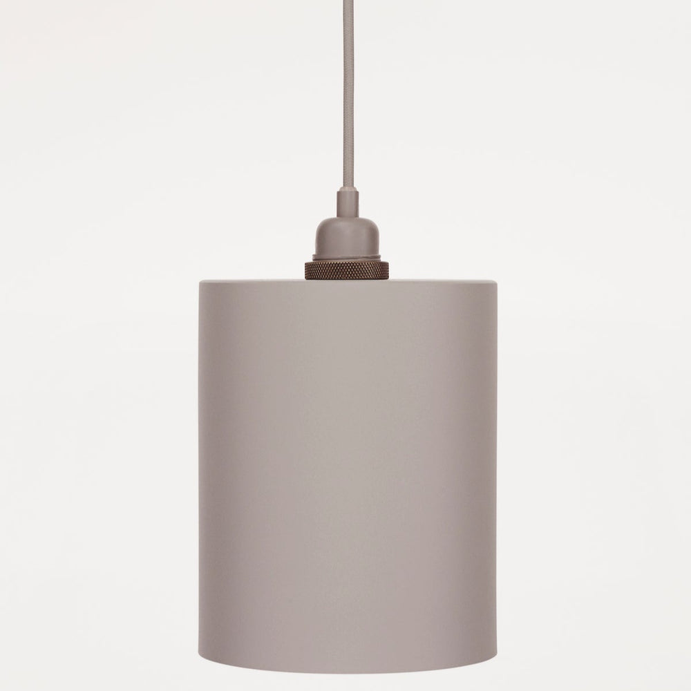 FR-2822Frama Cylinder Medium Grey Aluminium Lampshade 4