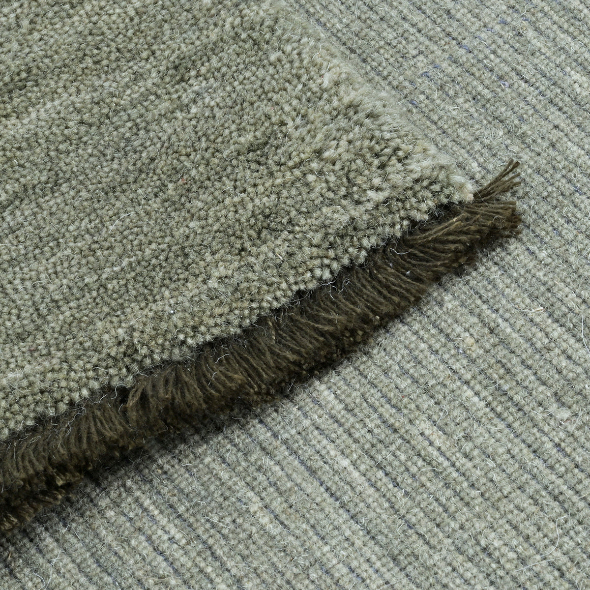 Garden Trading Falfield Rug - 120x180cm - Moss Green - Wool