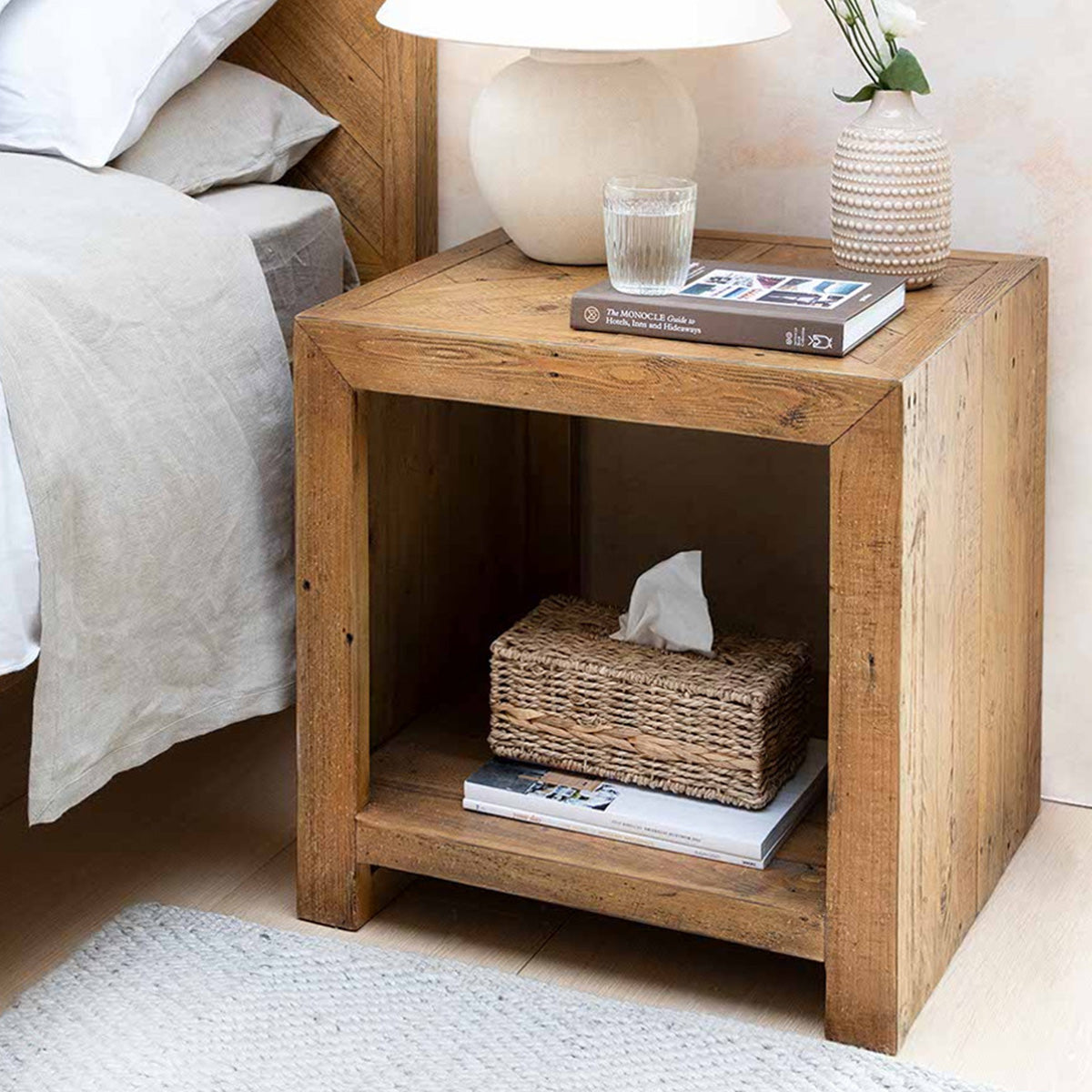 Garden Trading Fawley Chevron Side Table - Natural