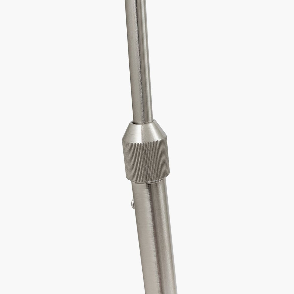 Pacific Lifestyle Feliciani Brushed Silver Metal and White Marble Floor Lamp