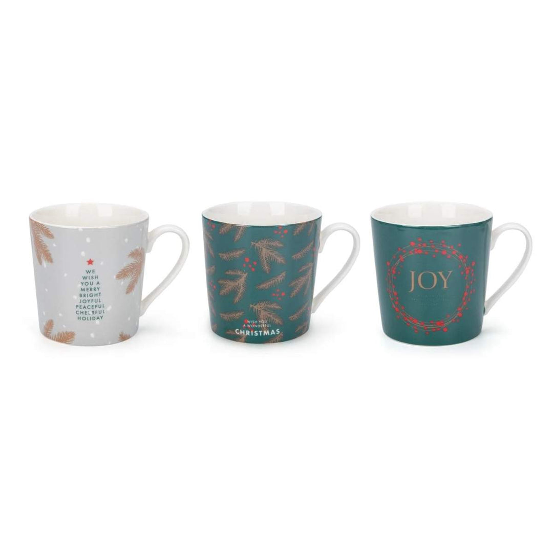 Mindy Brownes Festive Fir Set of 6 Mugs
